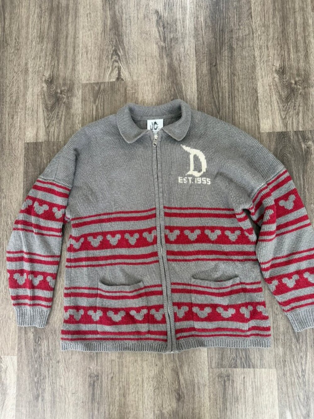 Disney Spirit Jersey Knit Zip Cardigan — Disneyland Resort — Size L